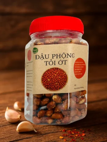 Đậu Phộng Tỏi Ớt Hủ 500g – Giòn Cay, Thơm Lừng, Snack Ăn Vặt Không Chất Bảo Quản 🥜🌶️🧄