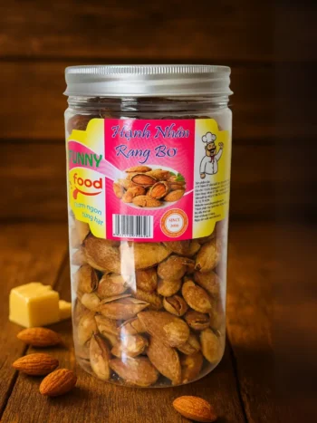 Hạnh Nhân Rang Bơ Giòn Béo – Nuts Lành Mạnh, Không Chất Bảo Quản
