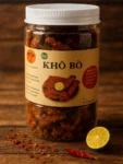 Khô Bò Cay Thơm – Tỏi, Ớt, Sả, Nghệ – Snack Bò Thơm Lừng, Không Chất Bảo Quản 🥩🌶️